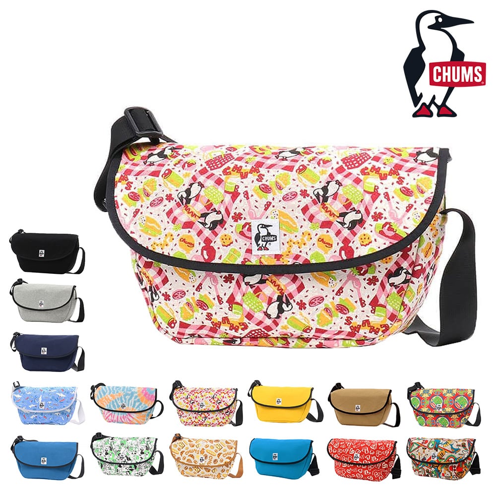 チャムス CHUMS ショルダーバッグ Round Flap Shoulder Bag Sweat ラウンドフラップショルダーバッグスウェット CH60-3601 6.ピクニック -99x603601z191 bfss25