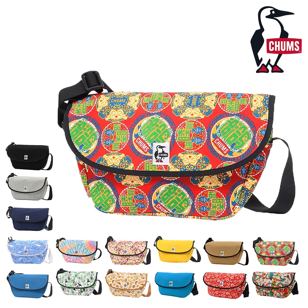 チャムス CHUMS ショルダーバッグ Round Flap Shoulder Bag Sweat ラウンドフラップショルダーバッグスウェット CH60-3601 9.チャイニーズ -99x603601z288 bfss25