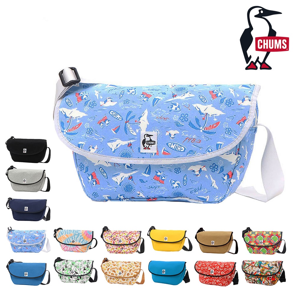 チャムス CHUMS ショルダーバッグ Round Flap Shoulder Bag Sweat ラウンドフラップショルダーバッグスウェット CH60-3601 4.サマーバケーション -99x603601z309 bfss25