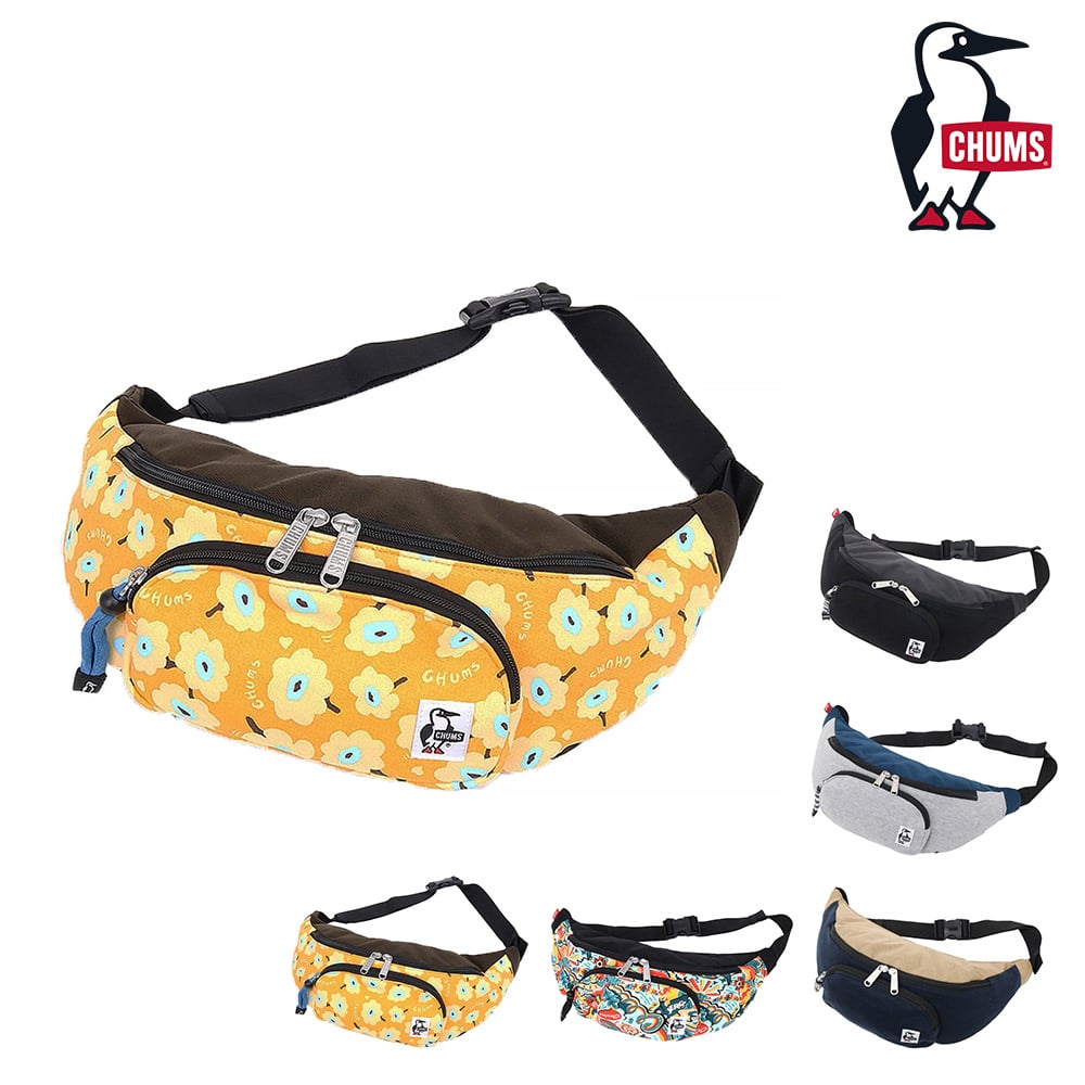 チャムス ウエストバッグ ウエストポーチ ボディバッグ ショルダー ファニーパックスウェットナイロン 3.5L B6 CH60-3607 メンズ レディース キッズ 誕生日プレゼント ギフト 5.フラワーガーデン -99x603607z289