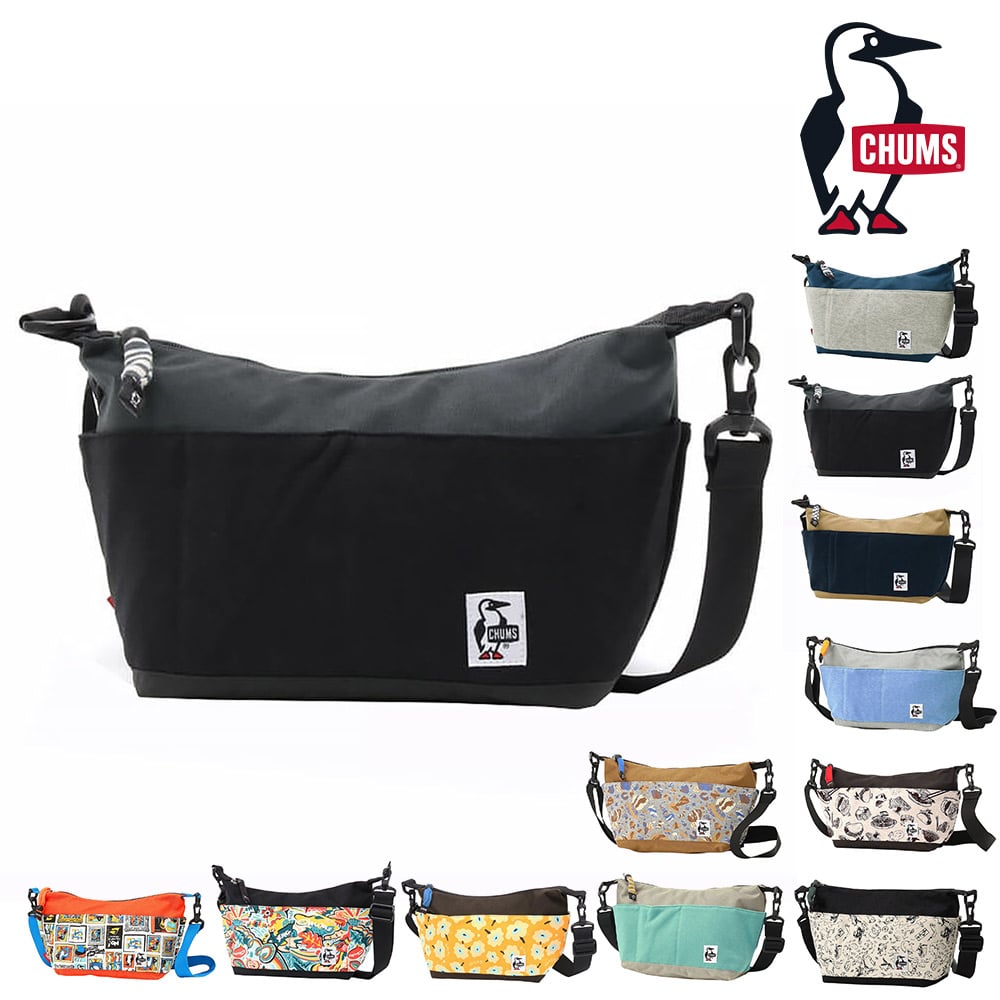 チャムス バッグ ショルダーバッグ CHUMS スウェットナイロン コレクトショルダー 5L A5サイズ CH60-3608 メンズ レディース キッズ 送料無料 誕生日プレゼント ギフト ラッピング無料 【正規代理店】 2.ブラックxチャコール -99x603608k018 bfss25