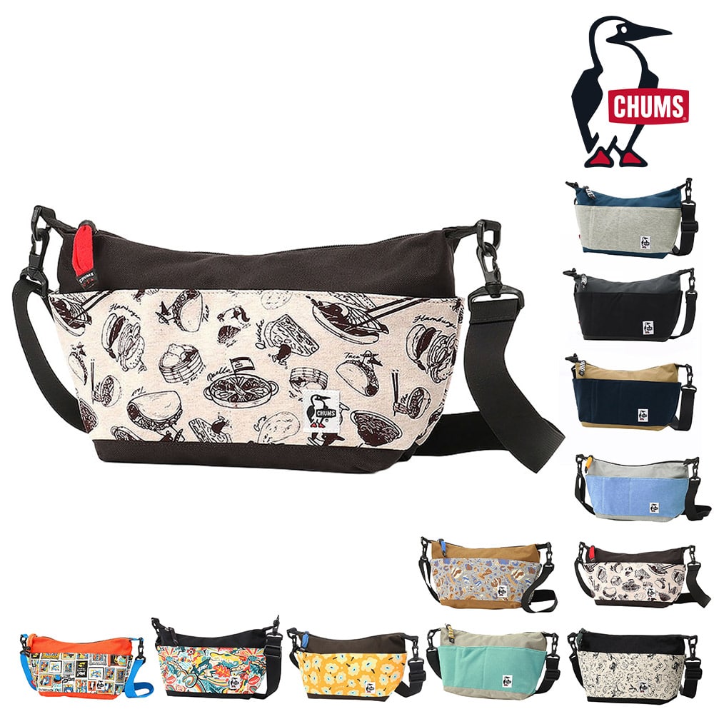 チャムス バッグ ショルダーバッグ CHUMS スウェットナイロン コレクトショルダー 5L A5サイズ CH60-3608 メンズ レディース キッズ 送料無料 誕生日プレゼント ギフト ラッピング無料 【正規代理店】 6.フードジャーニー -603608z377 bfss25
