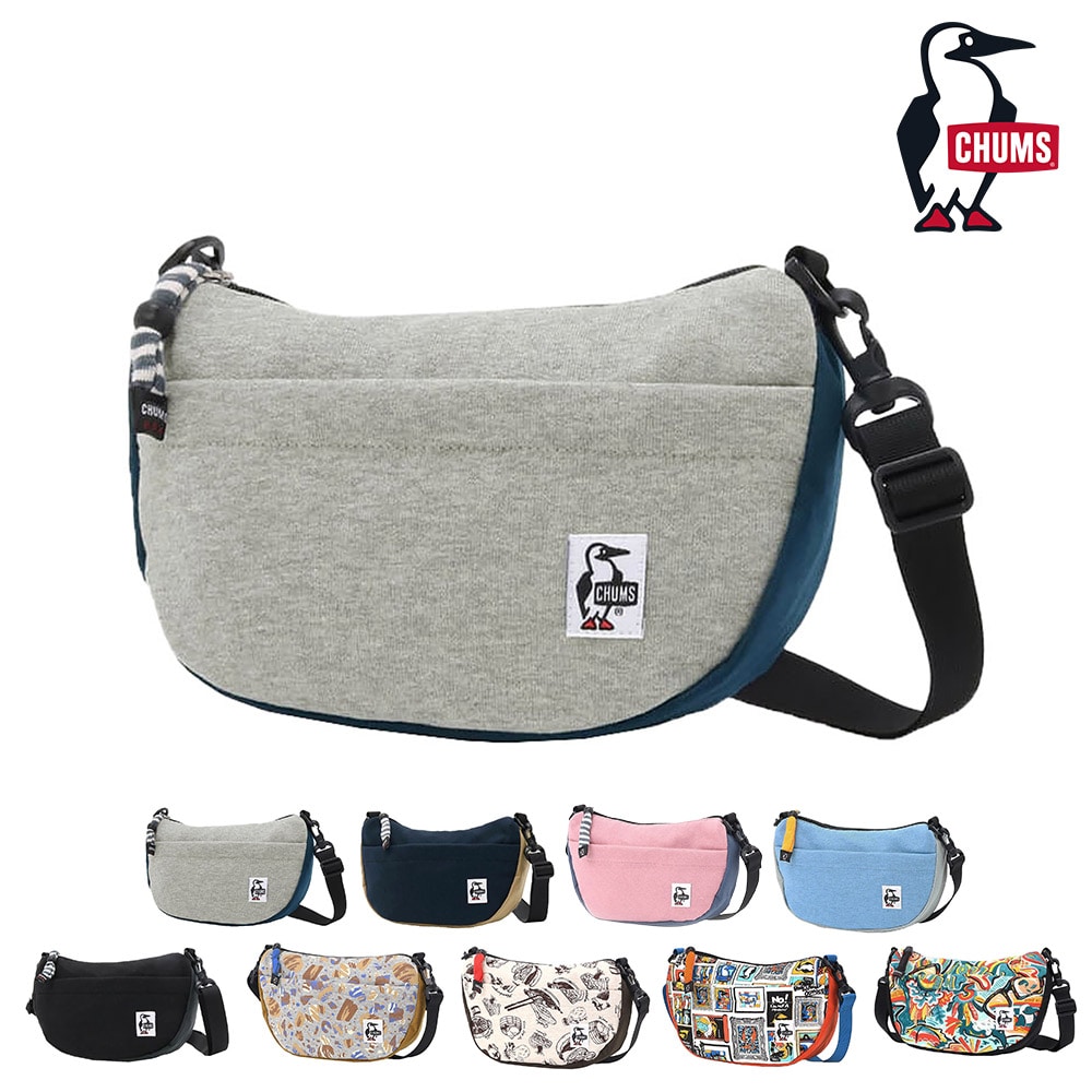チャムス バッグ ショルダーバッグ ショルダー ポーチ CHUMS スウェットナイロン ミニバナナショルダー 2.5L A5 CH60-3609 メンズ レディース キッズ 送料無料 誕生日プレゼント ギフト ラッピング無料 【正規代理店】 1.ヘザーグレーxbネイビー -99x603609g019