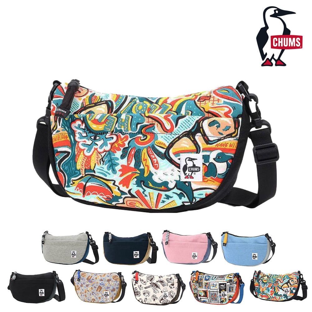 チャムス バッグ ショルダーバッグ ショルダー ポーチ CHUMS スウェットナイロン ミニバナナショルダー 2.5L A5 CH60-3609 メンズ レディース キッズ 送料無料 誕生日プレゼント ギフト ラッピング無料 【正規代理店】 9.ハッピーレインボー -99x603609z308