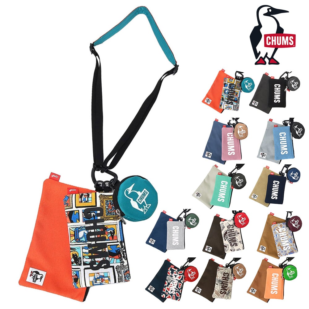 チャムス バッグ ショルダーポーチ 斜めがけ ミニショルダー コインケース セット CHUMS 3Pショルダーポーチスウェットナイロン CH60-3625 メンズ レディース キッズ 送料無料 誕生日プレゼント ギフト ラッピング無料 【正規代理店】 8.アートブービー -603625z378 bfss25