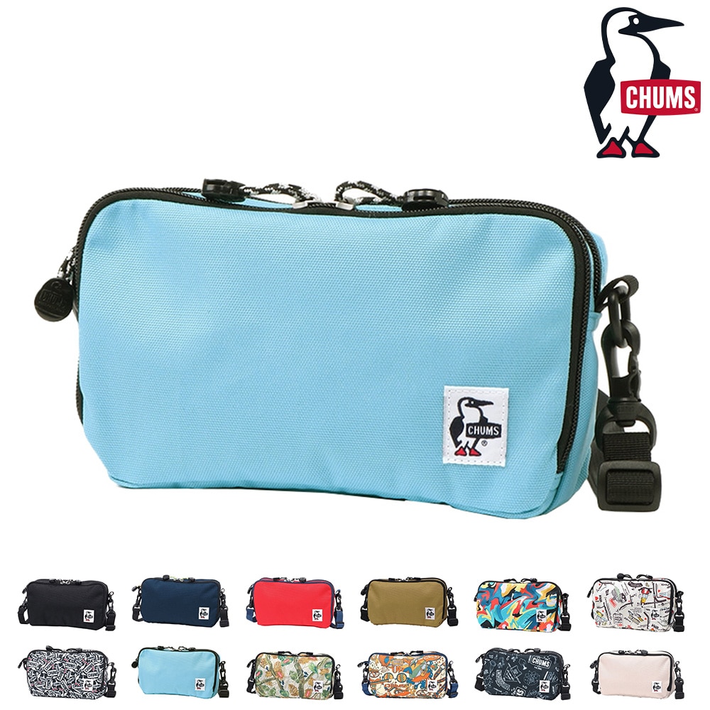 チャムス CHUMS ショルダーバッグ Recycle Front Bellows Shoulder リサイクルフロントベロウズショルダー ch60-3648 8.スカイ -99x603648a056 bfss25