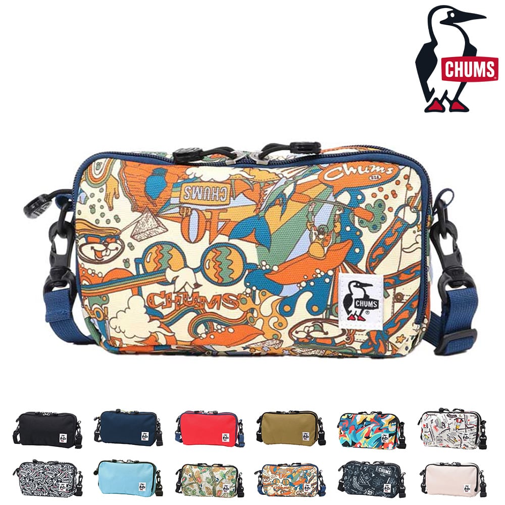チャムス CHUMS ショルダーバッグ Recycle Front Bellows Shoulder リサイクルフロントベロウズショルダー ch60-3648 10.ウェルカムトゥーチャムス -99x603648z292 bfss25