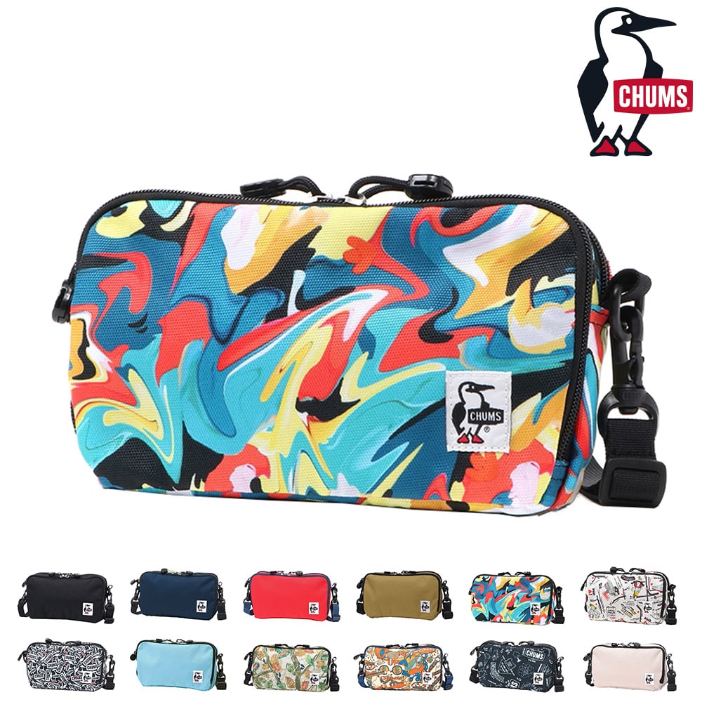 チャムス CHUMS ショルダーバッグ Recycle Front Bellows Shoulder リサイクルフロントベロウズショルダー ch60-3648 5.マーブル -99x603648z307 bfss25