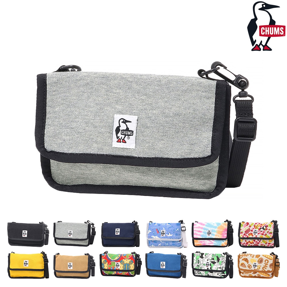 チャムス CHUMS ショルダーポーチ Mini Pouch Sweat ミニポーチスウェット CH60-3653 2.ヘザーグレー -99x603653g005 bfss25