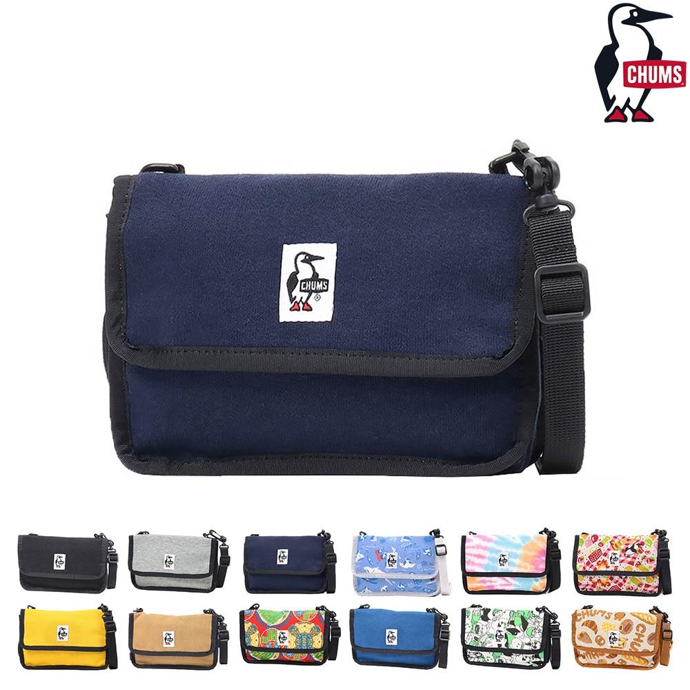 チャムス CHUMS ショルダーポーチ Mini Pouch Sweat ミニポーチスウェット CH60-3653 3.ネイビー -99x603653n001 bfss25