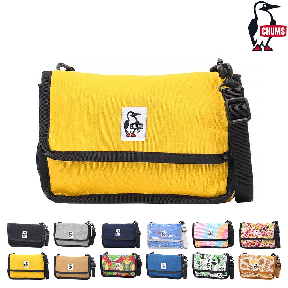 チャムス CHUMS ショルダーポーチ Mini Pouch Sweat ミニポーチスウェット CH60-3653 7.イエローオーカー -99x603653y070 bfss25