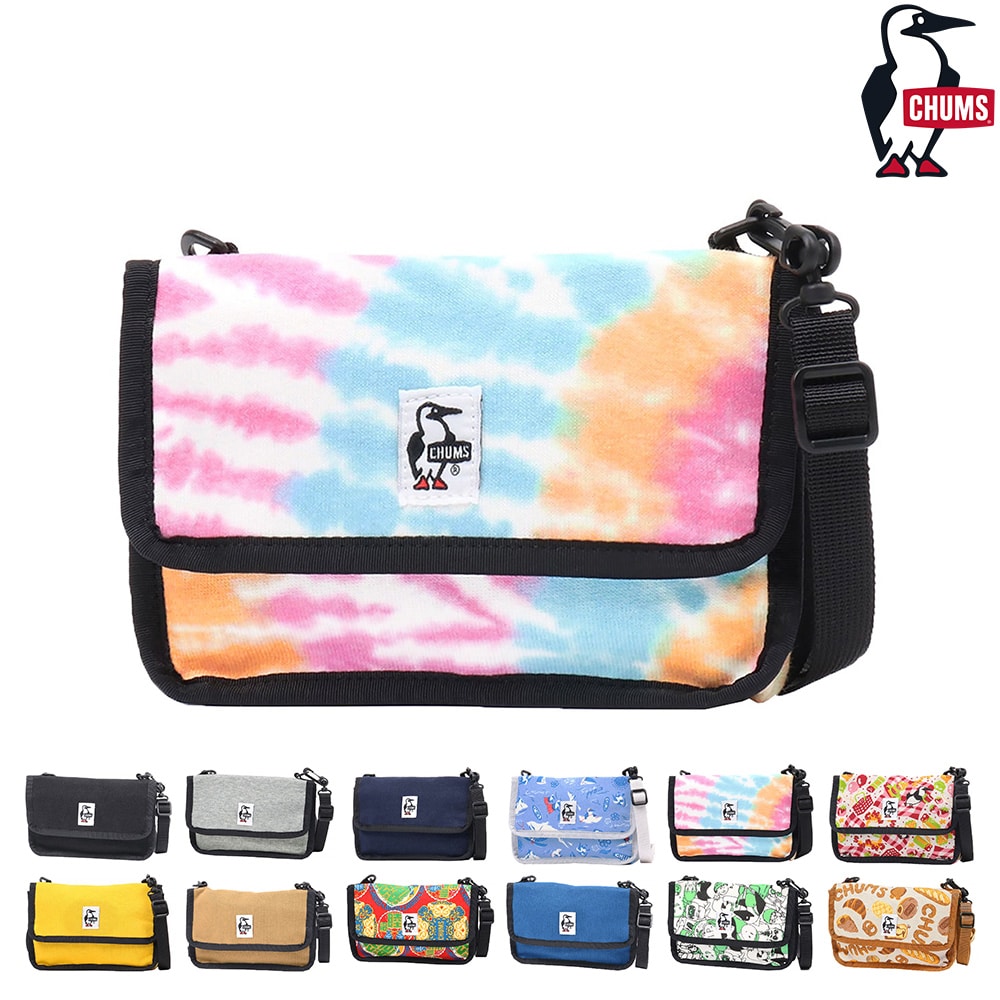 チャムス CHUMS ショルダーポーチ Mini Pouch Sweat ミニポーチスウェット CH60-3653 5.タイダイSPR -99x603653z077 bfss25