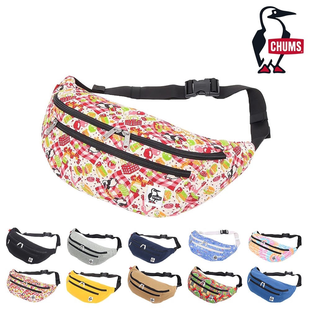 チャムス CHUMS ウエストバッグ Fanny Pack Sweat ファニーパックスウェット CH60-3654 6.ピクニック -99x603654z191 bfss25