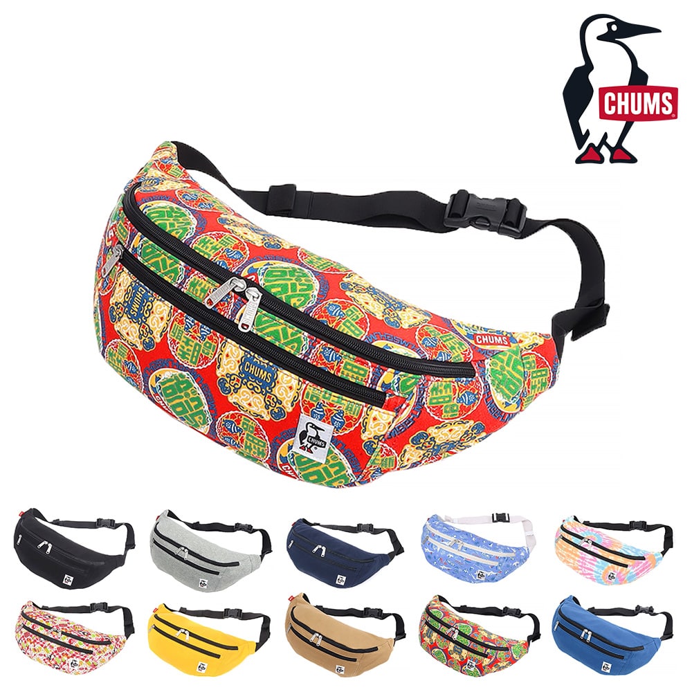 チャムス CHUMS ウエストバッグ Fanny Pack Sweat ファニーパックスウェット CH60-3654 9.チャイニーズ -99x603654z288 bfss25