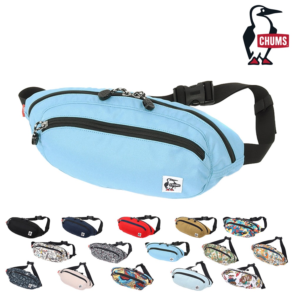 チャムス CHUMS ウエストバッグ Recycle Small Oval Waist Pack リサイクルスモールオーバルウエストパック ch60-3688 8.スカイ -99x603688a056 bfss25