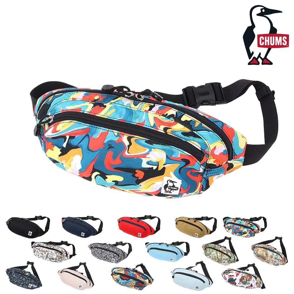 チャムス CHUMS ウエストバッグ Recycle Small Oval Waist Pack リサイクルスモールオーバルウエストパック ch60-3688 5.マーブル -99x603688z307 bfss25