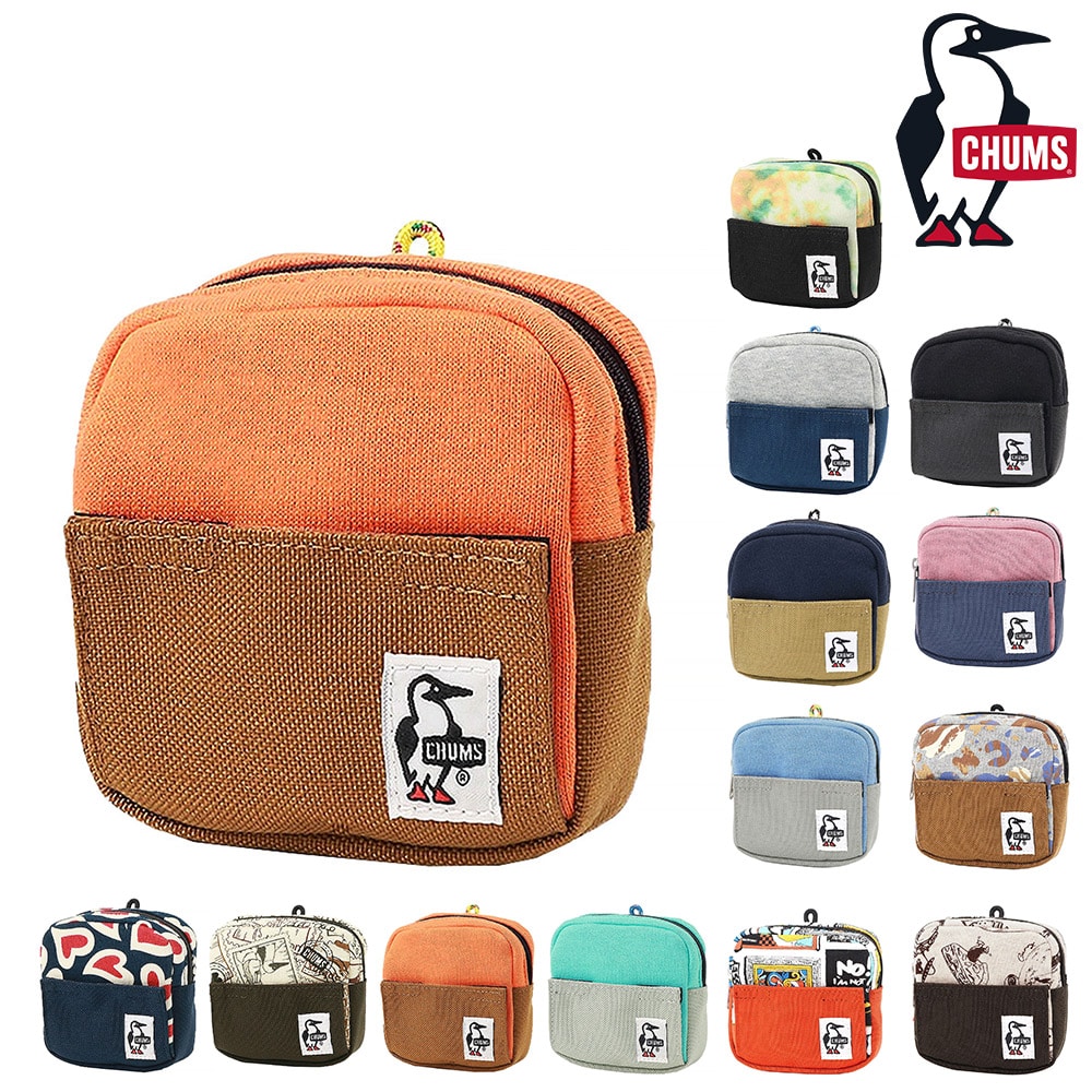 チャムス 小物 ポーチ 小物入れ スマホスタンド コインケース CHUMS スマートフォンスタンドポーチスウェットナイロン CH60-3734 メンズ レディース キッズ 黒 誕生日プレゼント ギフト ラッピング無料 【正規代理店】 10.オレンジxライトブラウン -603734d024 bfss25