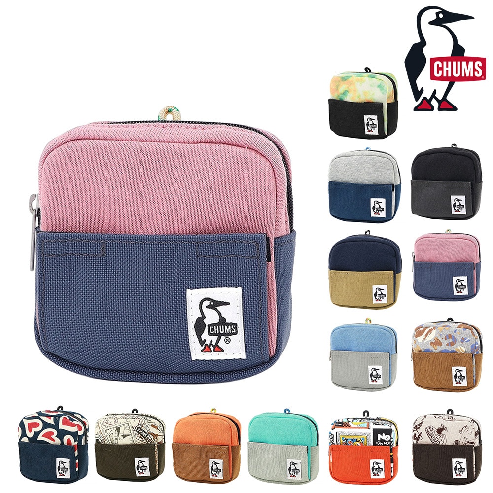 チャムス 小物 ポーチ 小物入れ スマホスタンド コインケース CHUMS スマートフォンスタンドポーチスウェットナイロン CH60-3734 メンズ レディース キッズ 黒 誕生日プレゼント ギフト ラッピング無料 【正規代理店】 4.ダスティピンクxインディゴ -603734r137 bfss25