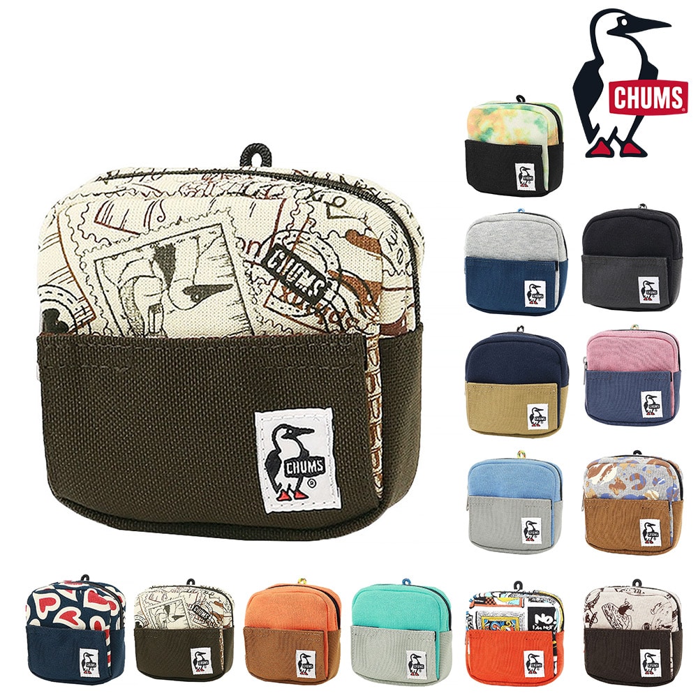 チャムス 小物 ポーチ 小物入れ スマホスタンド コインケース CHUMS スマートフォンスタンドポーチスウェットナイロン CH60-3734 メンズ レディース キッズ ネコポス可能 黒 誕生日プレゼント ギフト ラッピング無料 【正規代理店】 11.キッテ -603734z356 bfss25