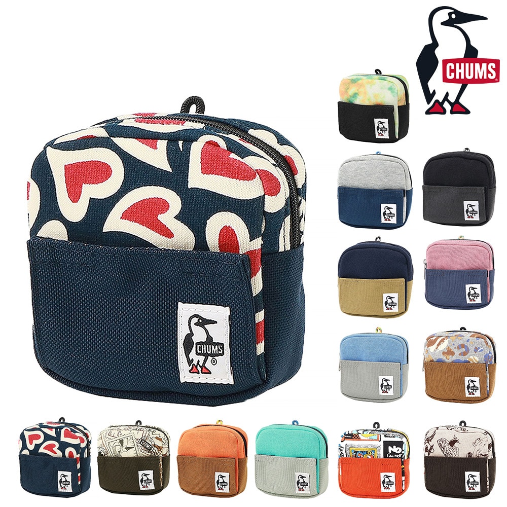 チャムス 小物 ポーチ 小物入れ スマホスタンド コインケース CHUMS スマートフォンスタンドポーチスウェットナイロン CH60-3734 メンズ レディース キッズ ネコポス可能 黒 誕生日プレゼント ギフト ラッピング無料 【正規代理店】 12.ラブ -603734z357 bfss25