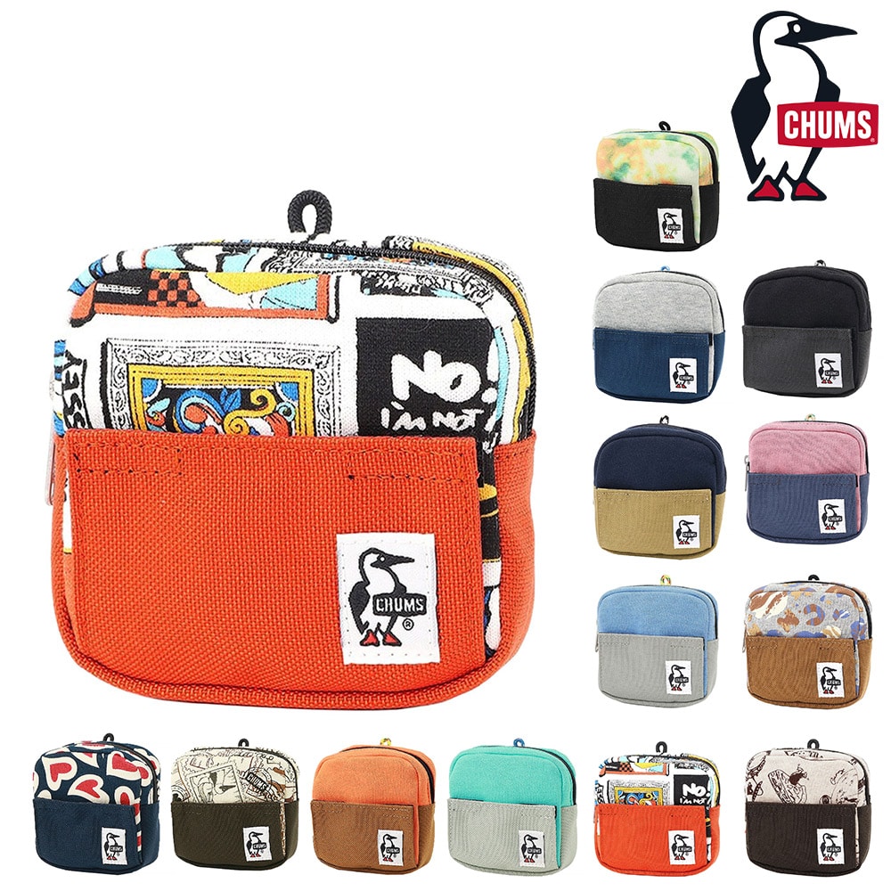 チャムス 小物 ポーチ 小物入れ スマホスタンド コインケース CHUMS スマートフォンスタンドポーチスウェットナイロン CH60-3734 メンズ レディース キッズ ネコポス可能 黒 誕生日プレゼント ギフト ラッピング無料 【正規代理店】 8.アートブービー -603734z378 bfss25