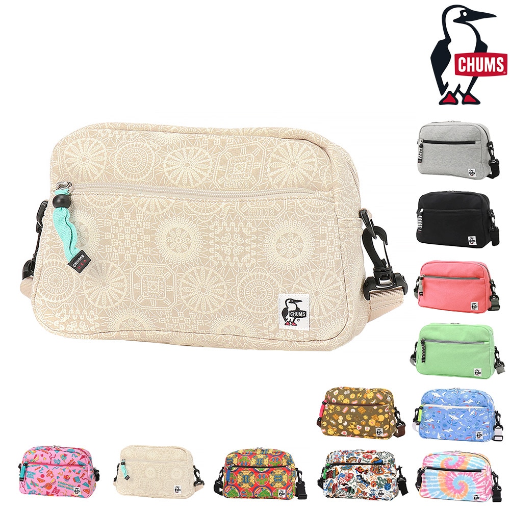 チャムス バッグ ショルダーバッグ ポーチ マザーズバッグ 2WAY CHUMS スモールトラペゾイドショルダー スウェット 4.5L B5サイズ CH60-3588 CH60-3741 メンズ レディース キッズ プレゼント 送料無料 プレゼント ラッピング無料 5.レース -603741z373