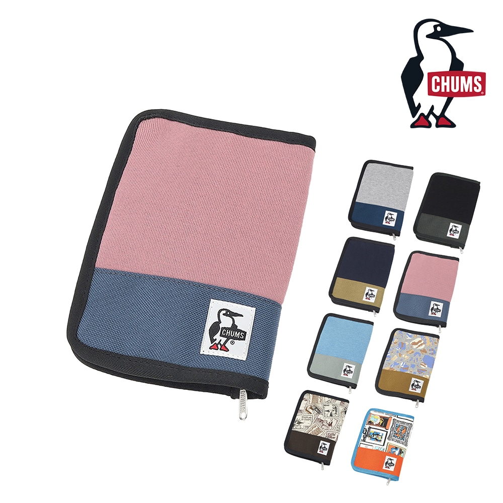 チャムス 雑貨 小物 ブックカバー マルチケース CHUMS ノベルズポーチスウェットナイロン A6サイズ CH60-3814 メンズ レディース キッズ ネコポス可能 誕生日プレゼント ギフト ラッピング無料 【正規代理店】 4.ダスティピンクxインディゴ -603814r137