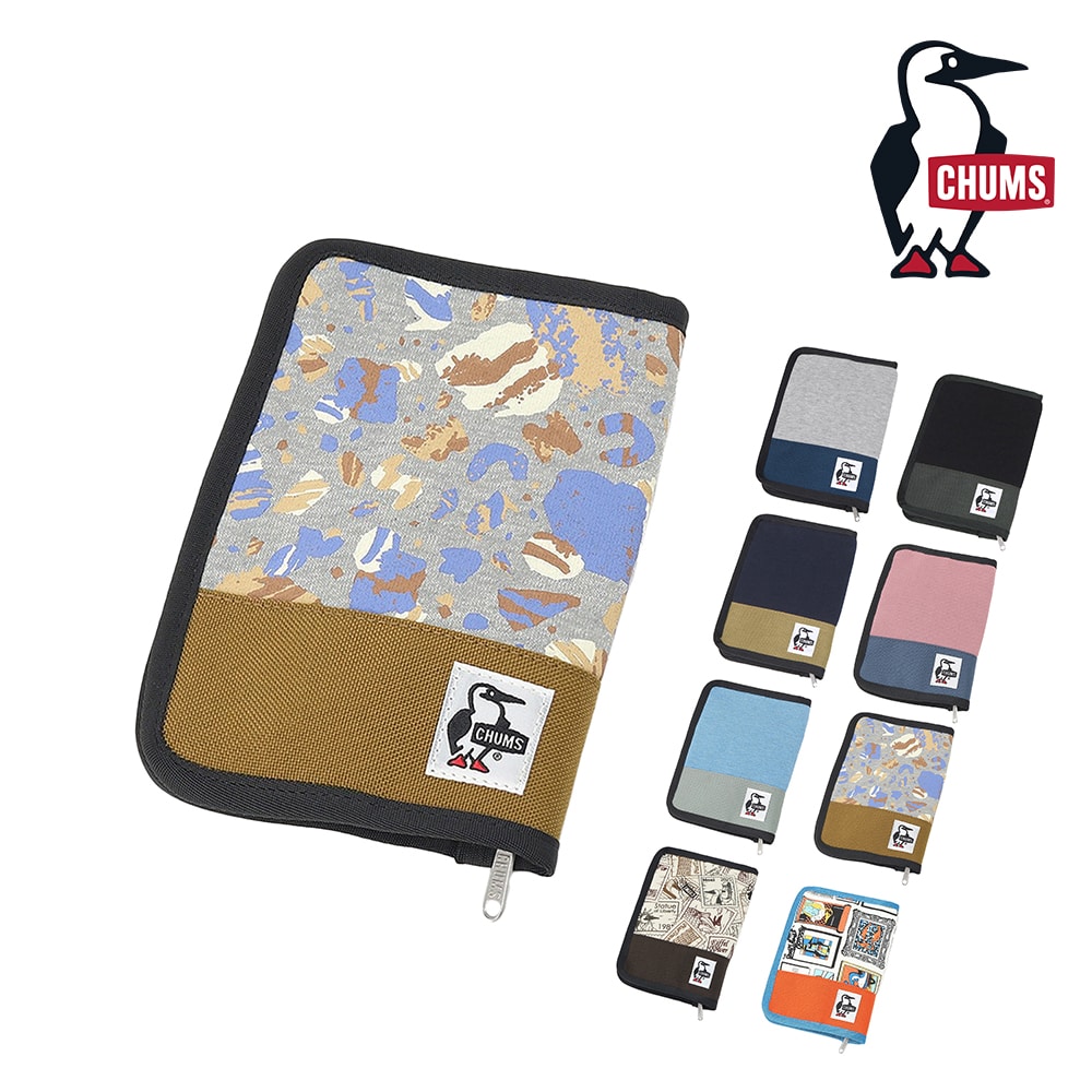 チャムス 雑貨 小物 ブックカバー マルチケース CHUMS ノベルズポーチスウェットナイロン A6サイズ CH60-3814 メンズ レディース キッズ ネコポス可能 誕生日プレゼント ギフト ラッピング無料 【正規代理店】 6.ストーン -603814z376