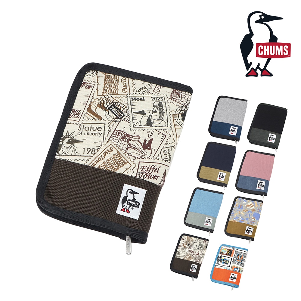 チャムス 雑貨 小物 ブックカバー マルチケース CHUMS ノベルズポーチスウェットナイロン A6サイズ CH60-3814 メンズ レディース キッズ ネコポス可能 誕生日プレゼント ギフト ラッピング無料 【正規代理店】 7.フードジャーニー -603814z377