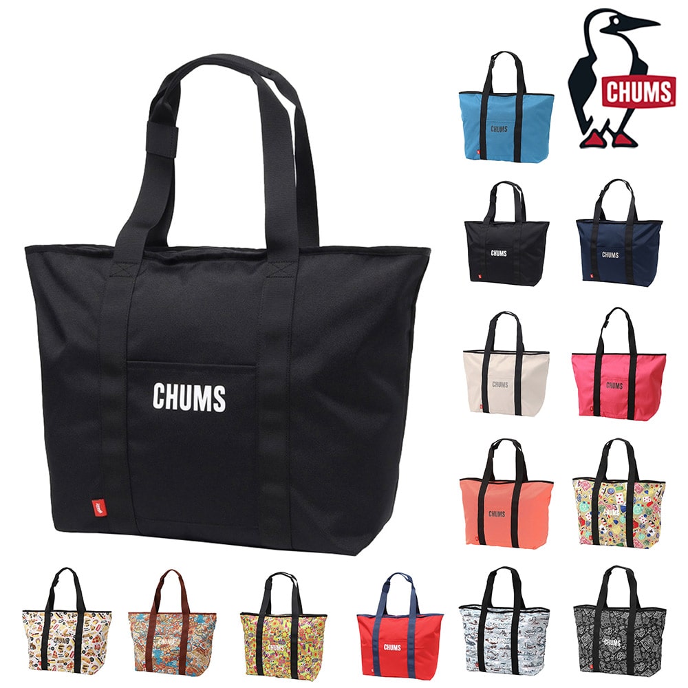 チャムス バッグ トート トートバッグ CHUMS リサイクルチャムスデイリートート 25L A3サイズ対応 CH60-3845 メンズ レディース キッズ 送料無料 人気 【正規代理店】 1.ブラック -603845k001