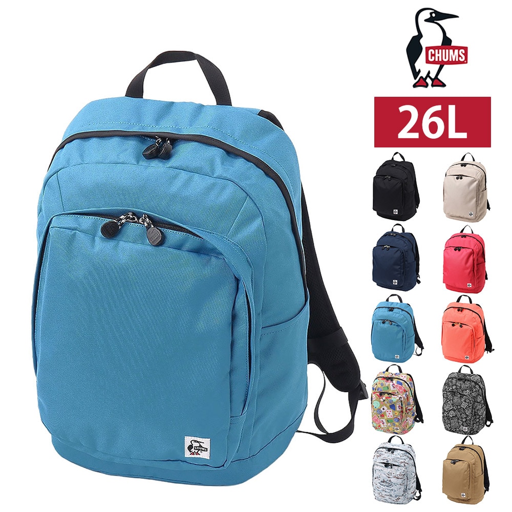 チャムス バッグ リュック デイパック バックパック CHUMS リサイクルアウトバックデイパック 26L A4サイズ CH60-3846 メンズ レディース キッズ 送料無料 誕生日プレゼント ギフト ラッピング無料 【正規代理店】 5.ダルブルー -603846a088 bfss25