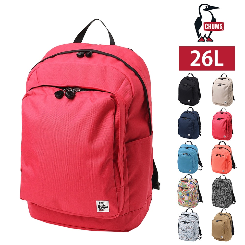 チャムス バッグ リュック デイパック バックパック CHUMS リサイクルアウトバックデイパック 26L A4サイズ CH60-3846 メンズ レディース キッズ 送料無料 誕生日プレゼント ギフト ラッピング無料 【正規代理店】 4.ピンク -603846r018 bfss25