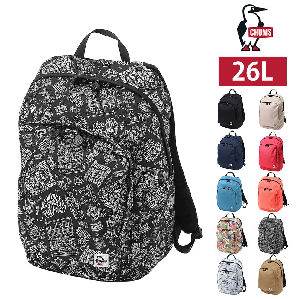 チャムス バッグ リュック デイパック バックパック CHUMS リサイクルアウトバックデイパック 26L A4サイズ CH60-3846 メンズ レディース キッズ 送料無料 誕生日プレゼント ギフト ラッピング無料 【正規代理店】 8.ライブハウス -603846z380 bfss25