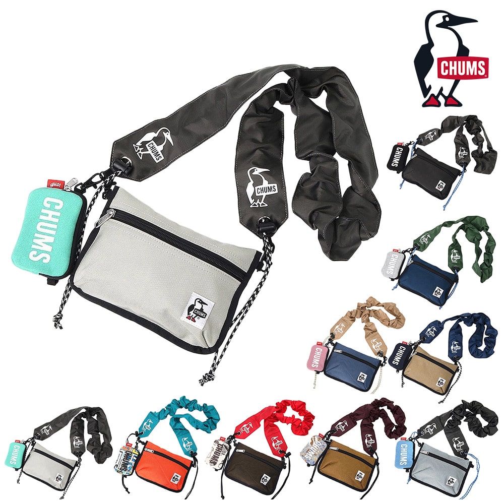 チャムス バッグ ショルダーバッグ ポーチ ミニ CHUMS ウェアラブルスリングショルダーバッグスウェットナイロン CH60-3880 メンズ レディース キッズ 送料無料 誕生日プレゼント ギフト ラッピング無料 【正規代理店】 9.ミントxライトグレー -603880m121 bfss25
