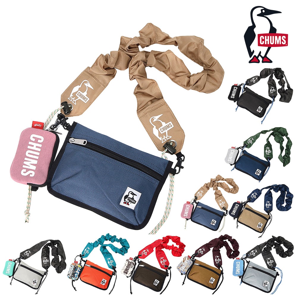 チャムス バッグ ショルダーバッグ ポーチ ミニ CHUMS ウェアラブルスリングショルダーバッグスウェットナイロン CH60-3880 メンズ レディース キッズ 送料無料 誕生日プレゼント ギフト ラッピング無料 【正規代理店】 4.ダスティピンクxインディゴ -603880r137 bfss25