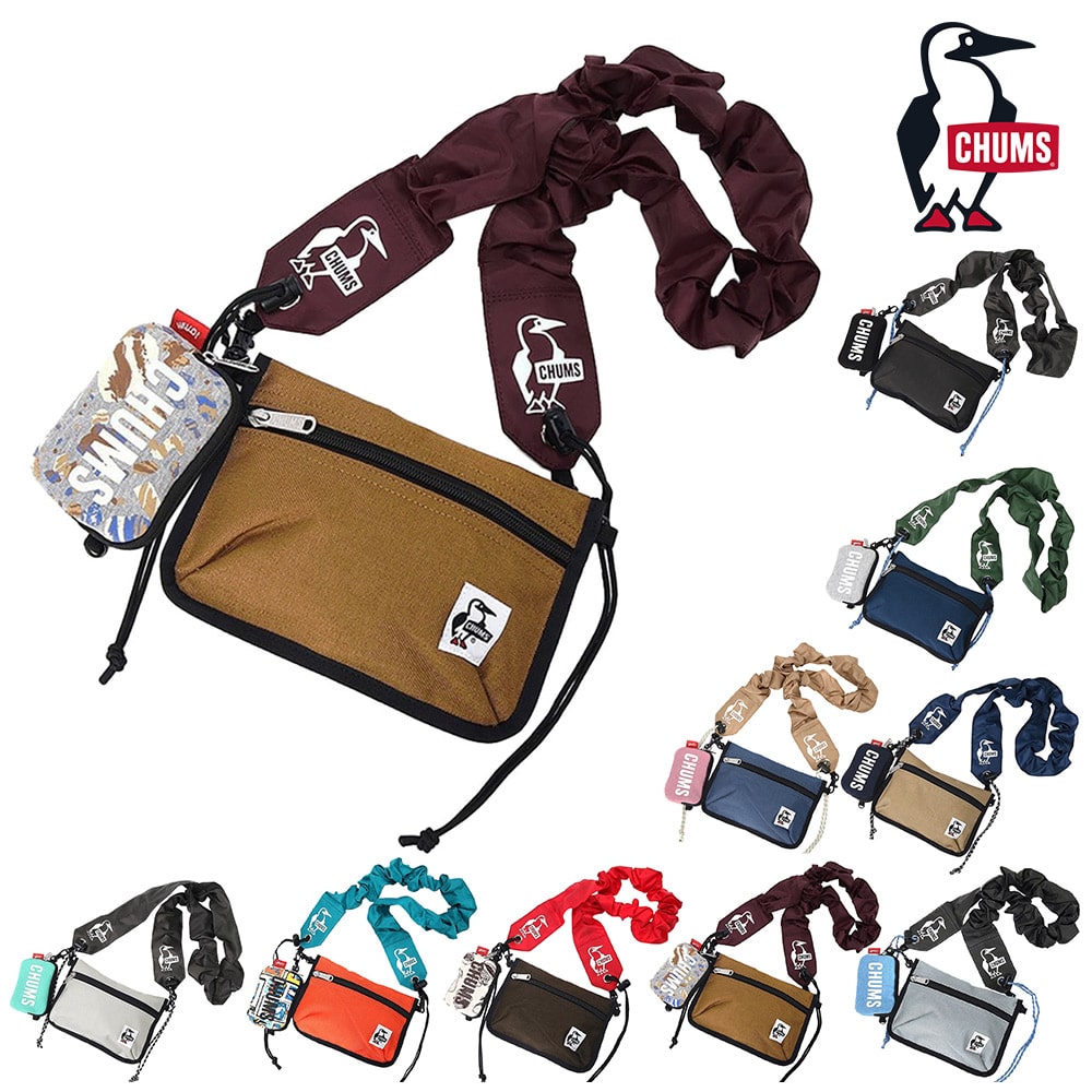チャムス バッグ ショルダーバッグ ポーチ ミニ CHUMS ウェアラブルスリングショルダーバッグスウェットナイロン CH60-3880 メンズ レディース キッズ 送料無料 誕生日プレゼント ギフト ラッピング無料 【正規代理店】 6.ストーン -603880z376 bfss25