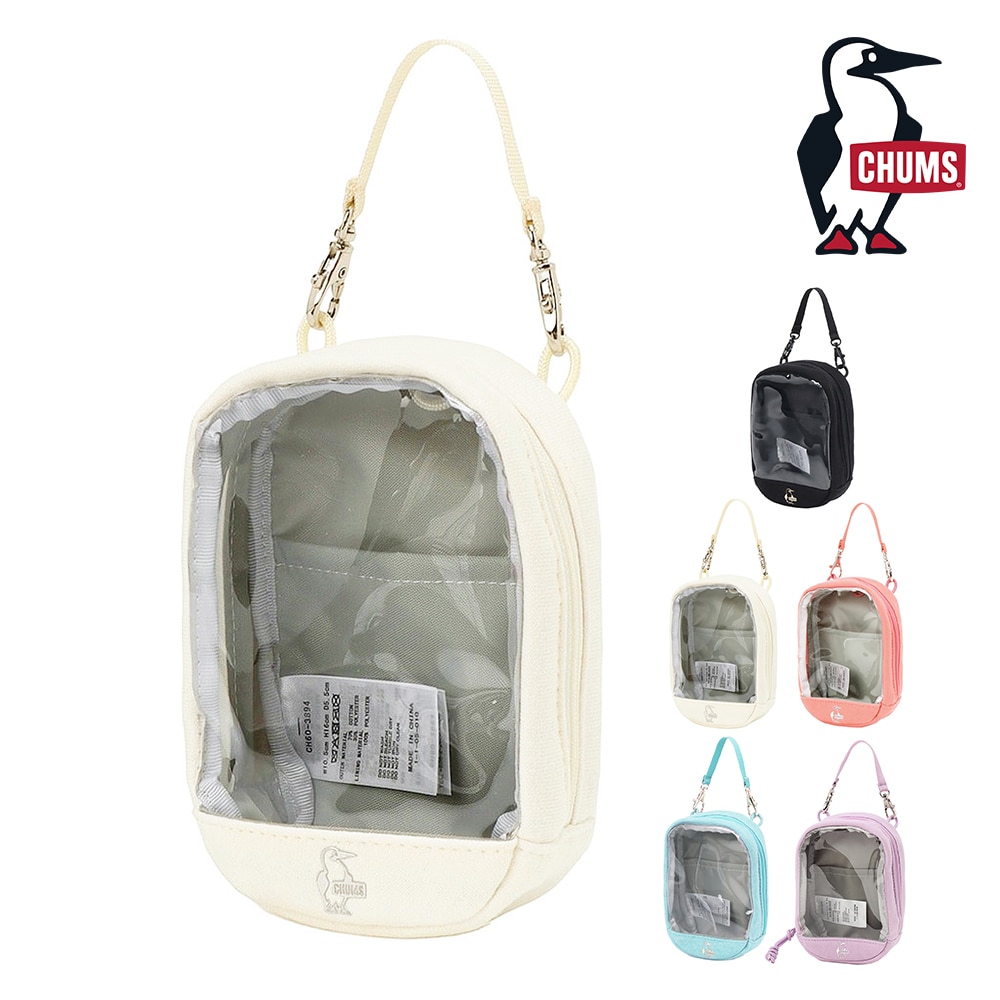 チャムス バッグ ポーチ 小物入れ ぬいぐるみポーチ CHUMS 推し活 クリアポーチスウェット CH60-3894 メンズ レディース キッズ ネコポス不可 誕生日プレゼント ギフト ラッピング無料 【正規代理店】 2.オフホワイト -603894w022