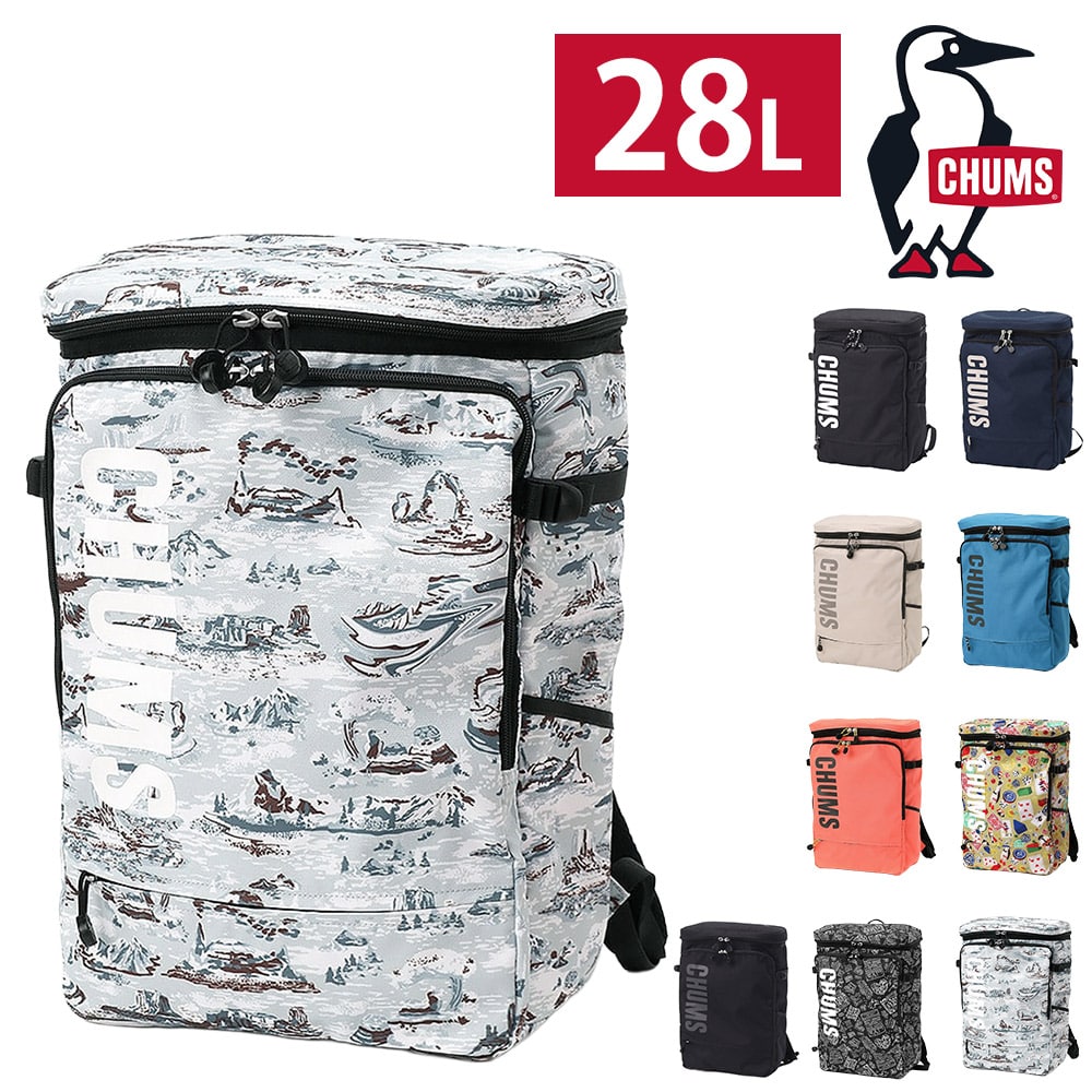 チャムス バッグ リュック デイパック バックパック 大きめ CHUMS リサイクル トップオープンスクエアデイパック 28L B4 A4 CH60-3919 メンズ レディース キッズ 送料無料 男女兼用 プレゼント ラッピング無料 通勤 【正規代理店】 9.Winter MT.カモ -603919z381