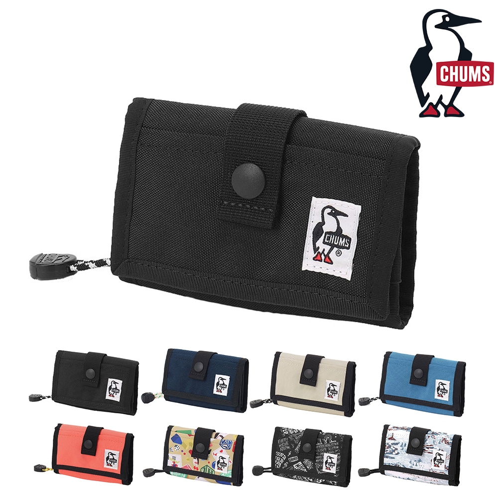 チャムス 雑貨 小物 カードケース 二つ折り財布 折財布 CHUMS リサイクルカードコインウォレット CH60-3927 メンズ レディース キッズ 送料無料 誕生日プレゼント ギフト ラッピング無料 【正規代理店】 1.ブラック -603927k001