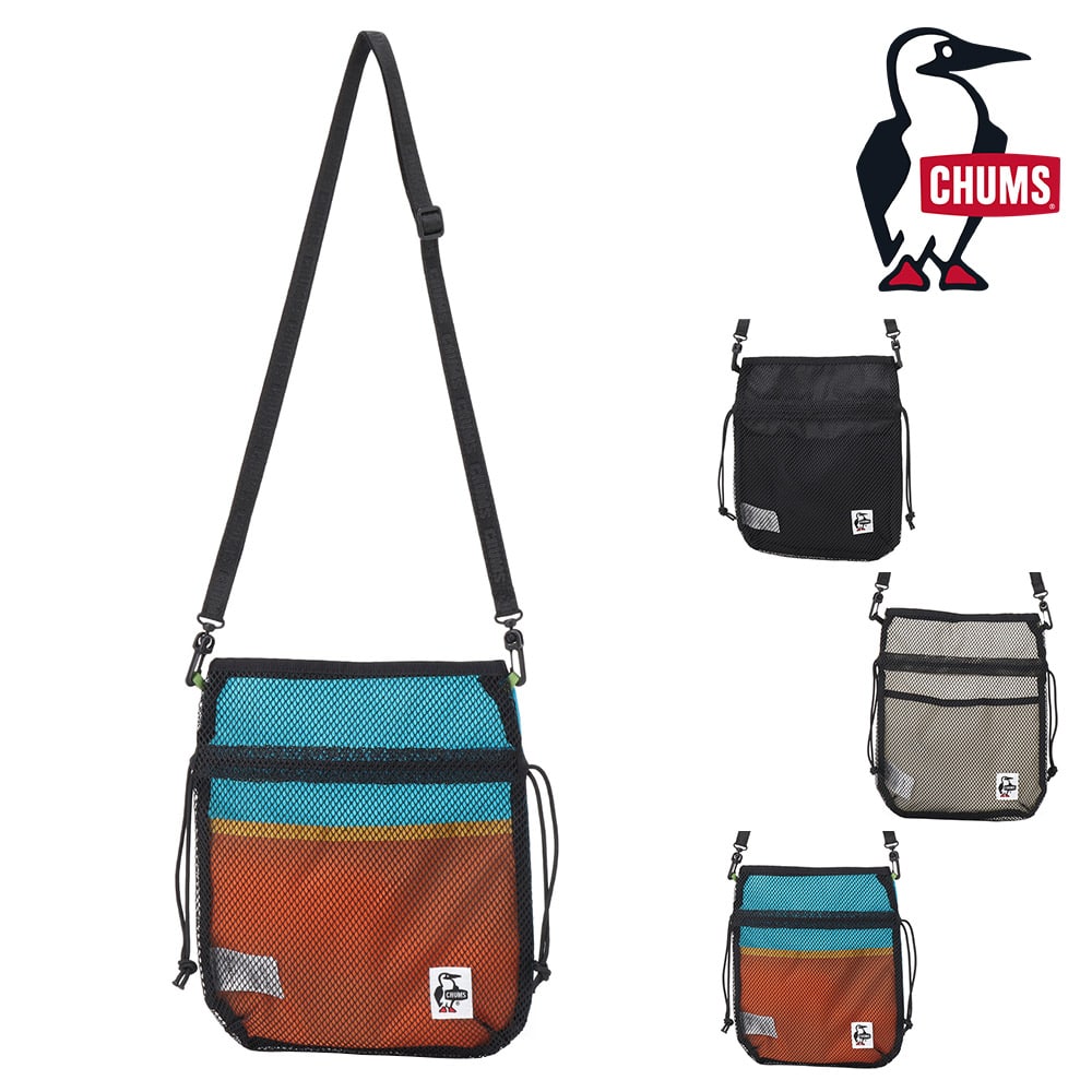 チャムス バッグ ショルダーバッグ メッシュ アウトドア 斜めがけバッグ CHUMS メッシュミニバッグ 3L A5サイズ CH60-3931 メンズ レディース キッズ 誕生日プレゼント ギフト 【正規代理店】 3.クレイジー -603931c004 bfss25