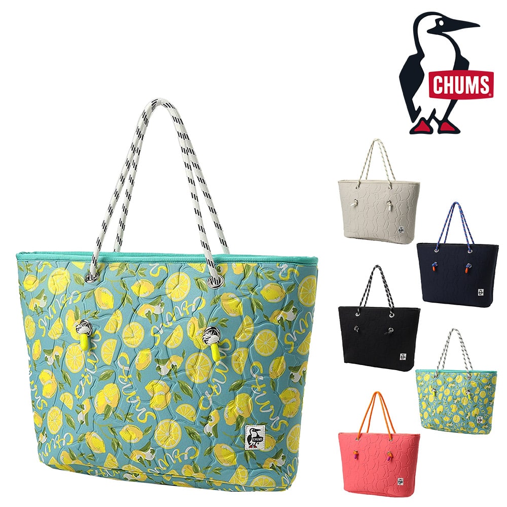 チャムス バッグ トートバッグ 手提げバッグ 大容量 CHUMS ブービーエンボストートバッグ 13L A4サイズ CH60-3941 メンズ レディース キッズ 誕生日プレゼント ギフト 【正規代理店】 5.CHUMSレモン -603941z353 bfss25