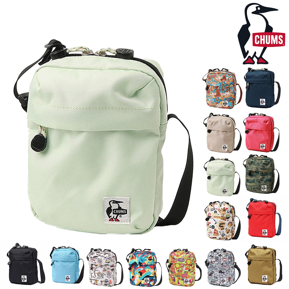 チャムス ショルダーバッグ リサイクルバーティカルミニショルダー CH60-3960 メンズ レディース 誕生日プレゼント 5.パステルグリーン -603960m091 bfss25