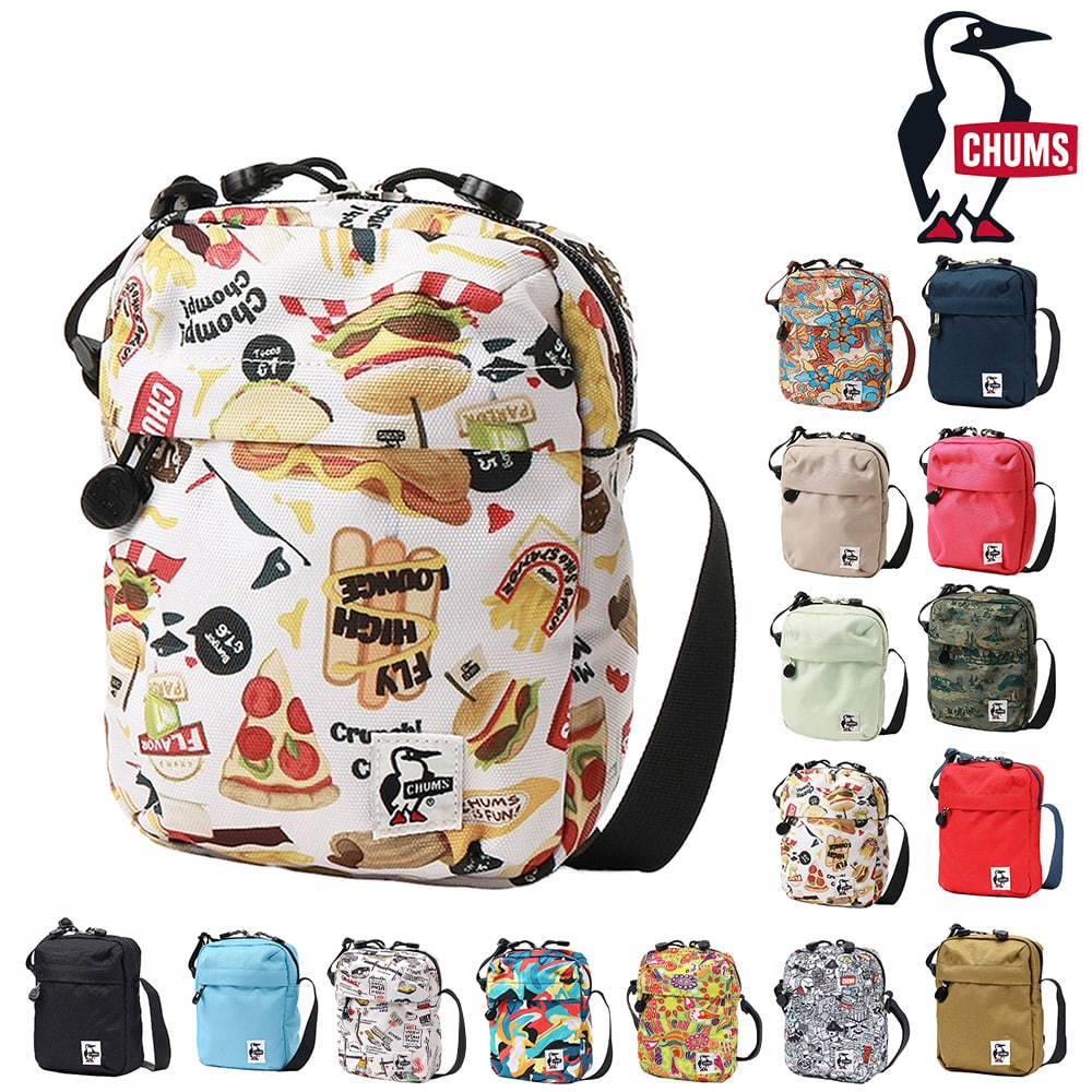 チャムス ショルダーバッグ リサイクルバーティカルミニショルダー CH60-3960 メンズ レディース 誕生日プレゼント 8.ファストフード -603960z351 bfss25