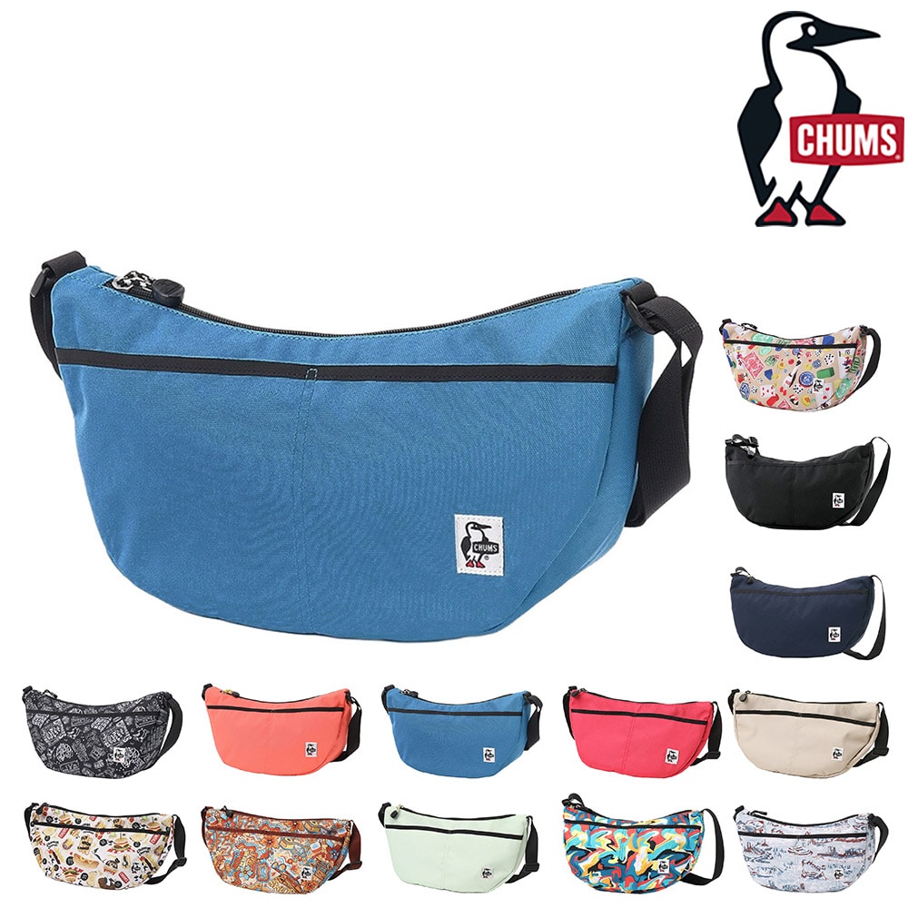 チャムス バッグ ショルダーバッグ 三日月 斜めがけバッグ CHUMS リサイクルスモールバナナショルダー 7L B5 CH60-3527 CH60-3962 メンズ レディース キッズ 送料無料 誕生日プレゼント ギフト ラッピング無料 【正規代理店】 5.ダルブルー -603962a088
