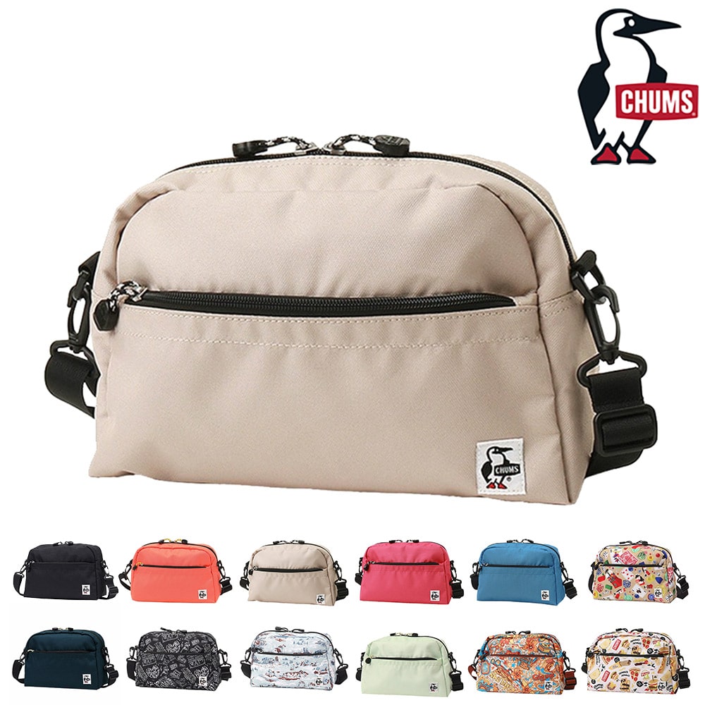 チャムス バッグ ショルダーバッグ ポーチ CHUMS リサイクル スモールトラペゾイドショルダー 6L B5サイズ CH60-3963 メンズ レディース キッズ 送料無料 誕生日プレゼント ギフト ラッピング無料 【正規代理店】 3.グレージュ -603963g057 bfss25