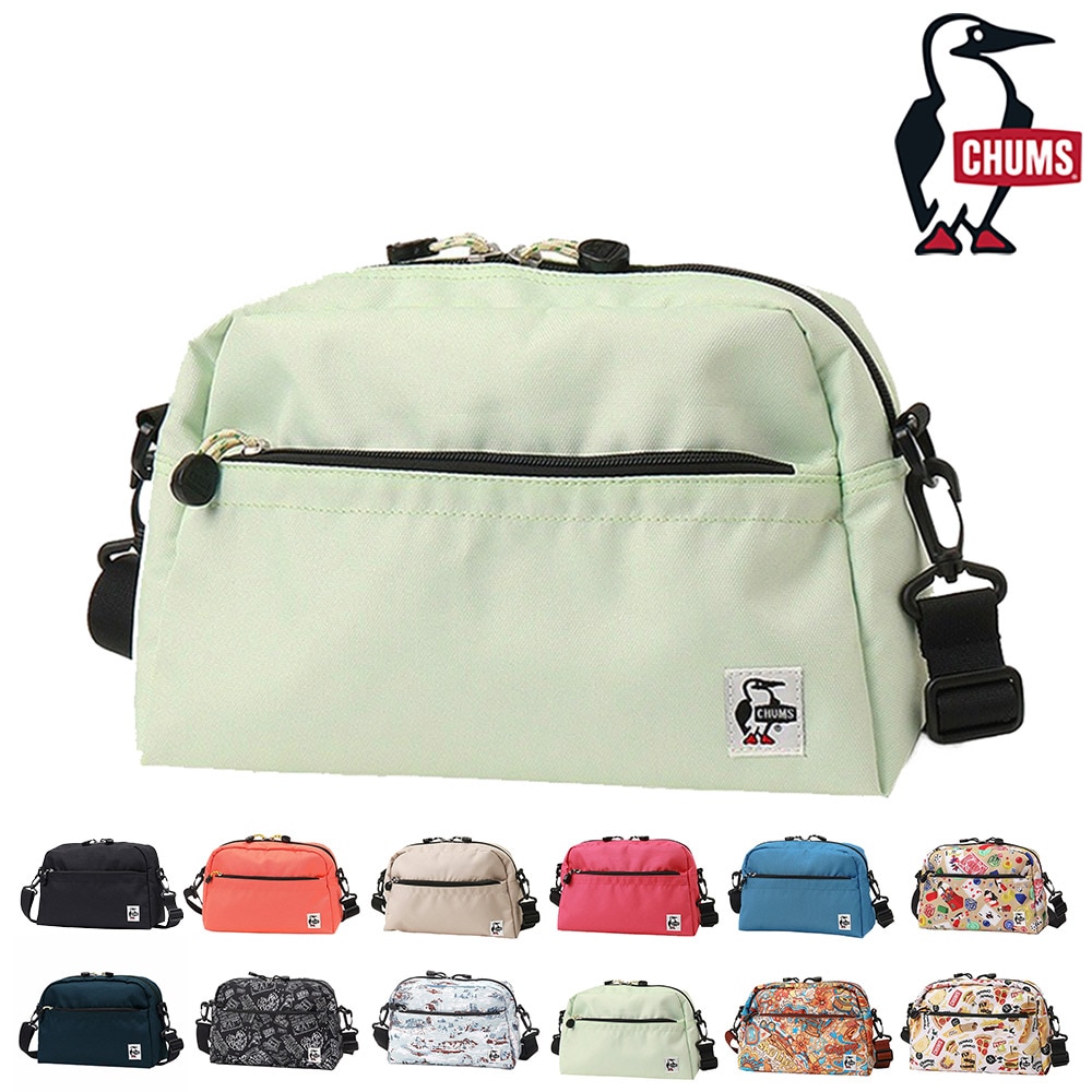 チャムス バッグ ショルダーバッグ ポーチ CHUMS リサイクル スモールトラペゾイドショルダー 6L B5サイズ CH60-3963 メンズ レディース キッズ 送料無料 誕生日プレゼント ギフト ラッピング無料 【正規代理店】 10.パステルグリーン -603963m091 bfss25