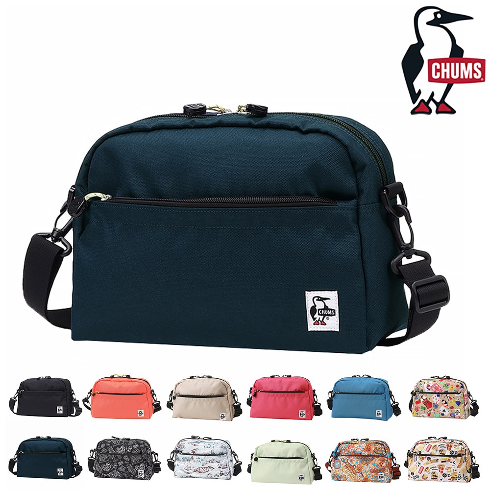 チャムス バッグ ショルダーバッグ ポーチ CHUMS リサイクル スモールトラペゾイドショルダー 6L B5サイズ CH60-3963 メンズ レディース キッズ 送料無料 誕生日プレゼント ギフト ラッピング無料 【正規代理店】 2.ネイビー -603963n001 bfss25