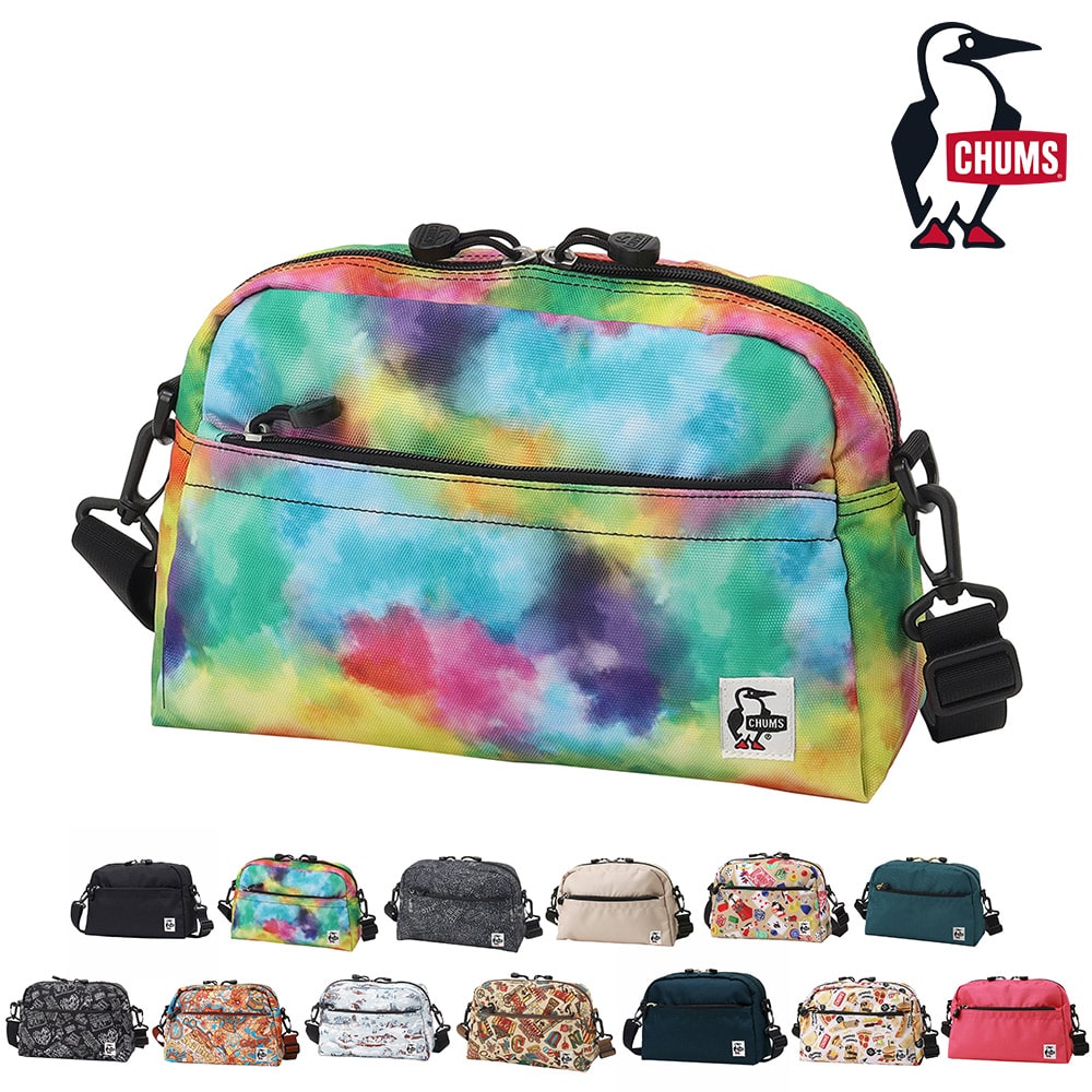 チャムス バッグ ショルダーバッグ ポーチ CHUMS リサイクル スモールトラペゾイドショルダー 6L B5サイズ CH60-3963 メンズ レディース キッズ 送料無料 誕生日プレゼント ギフト ラッピング無料 正規代理店 6.ウォーターカラー -603963z400