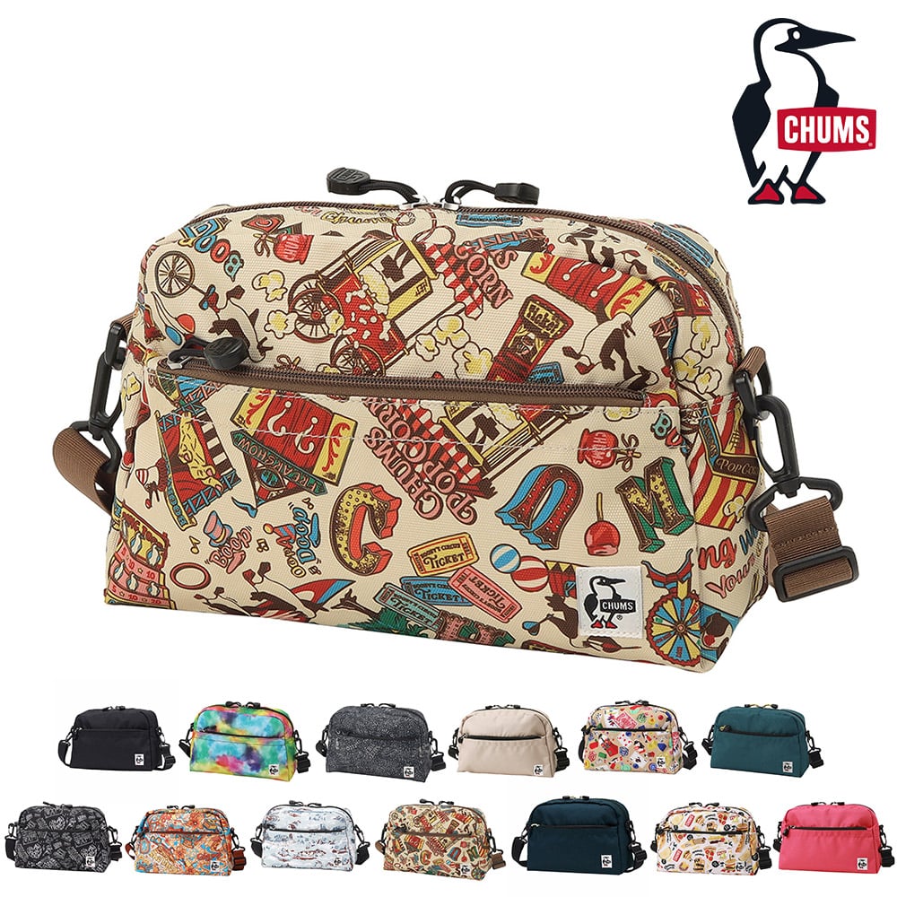 チャムス バッグ ショルダーバッグ ポーチ CHUMS リサイクル スモールトラペゾイドショルダー 6L B5サイズ CH60-3963 メンズ レディース キッズ 送料無料 誕生日プレゼント ギフト ラッピング無料 正規代理店 8.サーカス -603963z402
