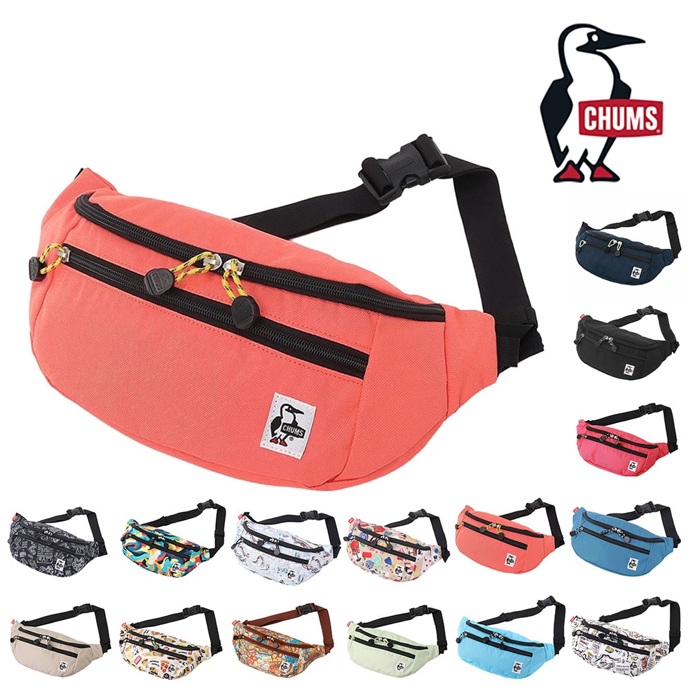 チャムス バッグ ウエストバッグ ボディバッグ ショルダー ヒップバッグ CHUMS リサイクルスモールウエストポーチ CH60-3529 CH60-3964 メンズ レディース キッズ 送料無料 誕生日プレゼント ギフト ラッピング無料 【正規代理店】 6.コーラルオレンジ -603964d029 bfss25